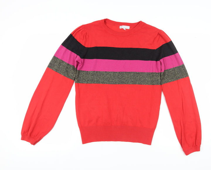 Red Herring Women's Multicoloured Striped Jumper, Size 12