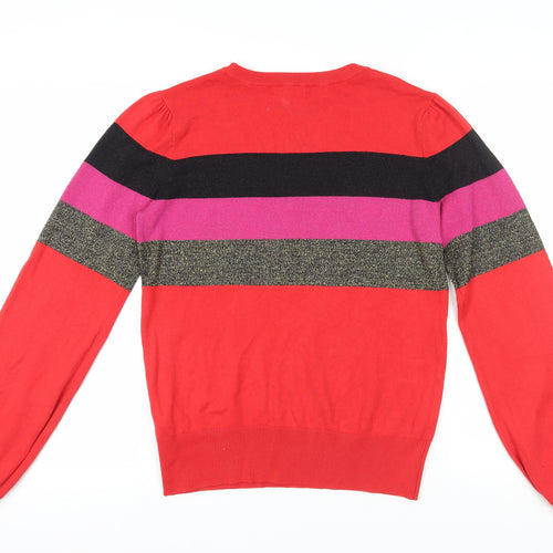 Red Herring Women's Multicoloured Striped Jumper, Size 12