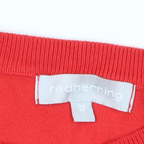 Red Herring Women's Multicoloured Striped Jumper, Size 12