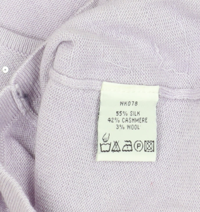 Boden Women's Purple Sequin Vest in Size M