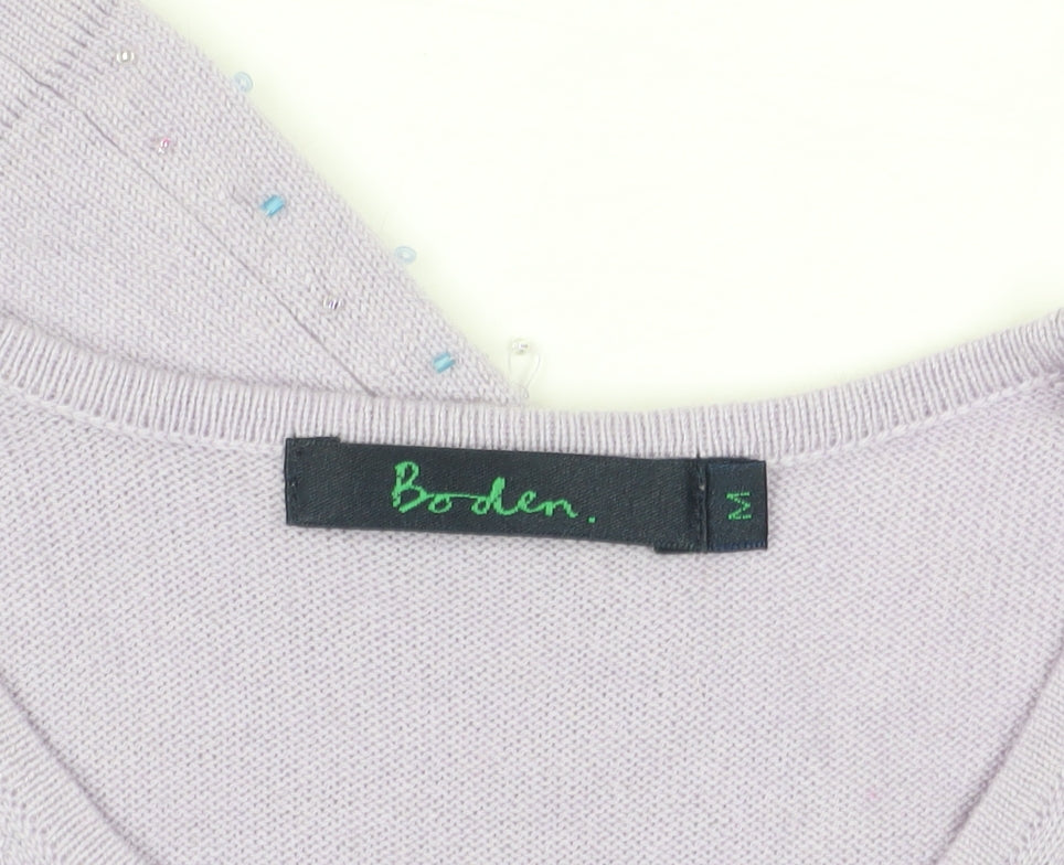 Boden Women's Purple Sequin Vest in Size M