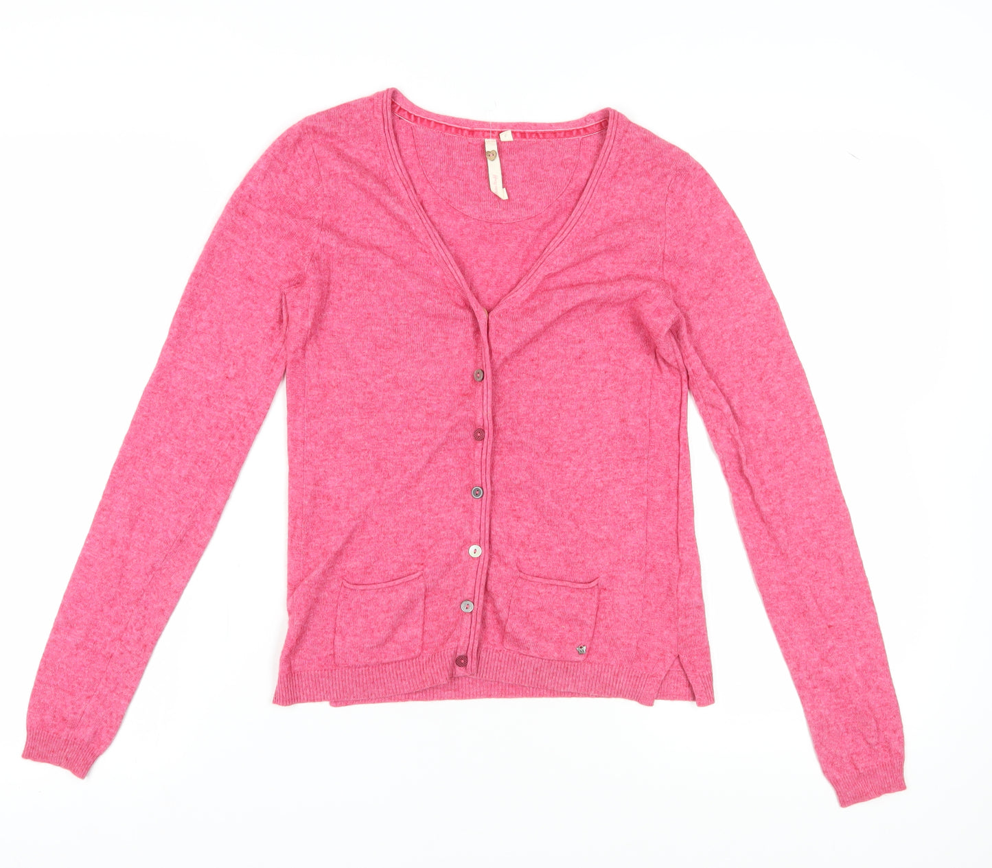 White Stuff Women's Pink Cardigan V-Neck Size 8