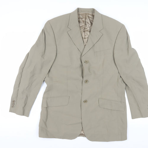 Linea Beige Men's Blazer, Size 38S, Single-Breasted