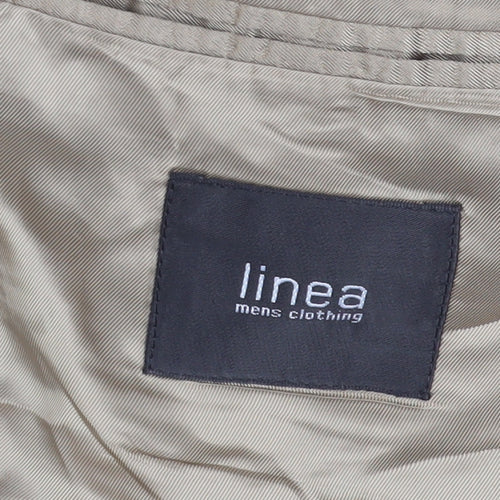 Linea Beige Men's Blazer, Size 38S, Single-Breasted