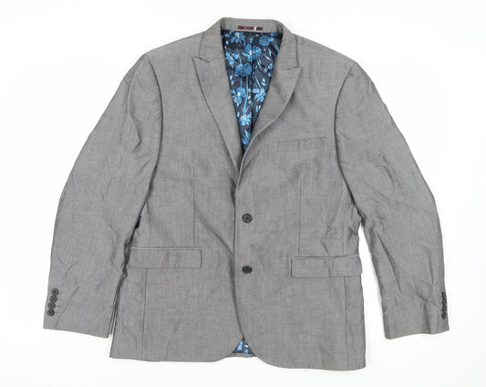 Next Men's Grey Blazer, 42S, Formal Jacket