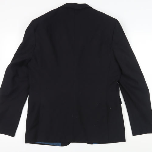 Burton Menswear Men's Black Slim Fit Blazer 42R