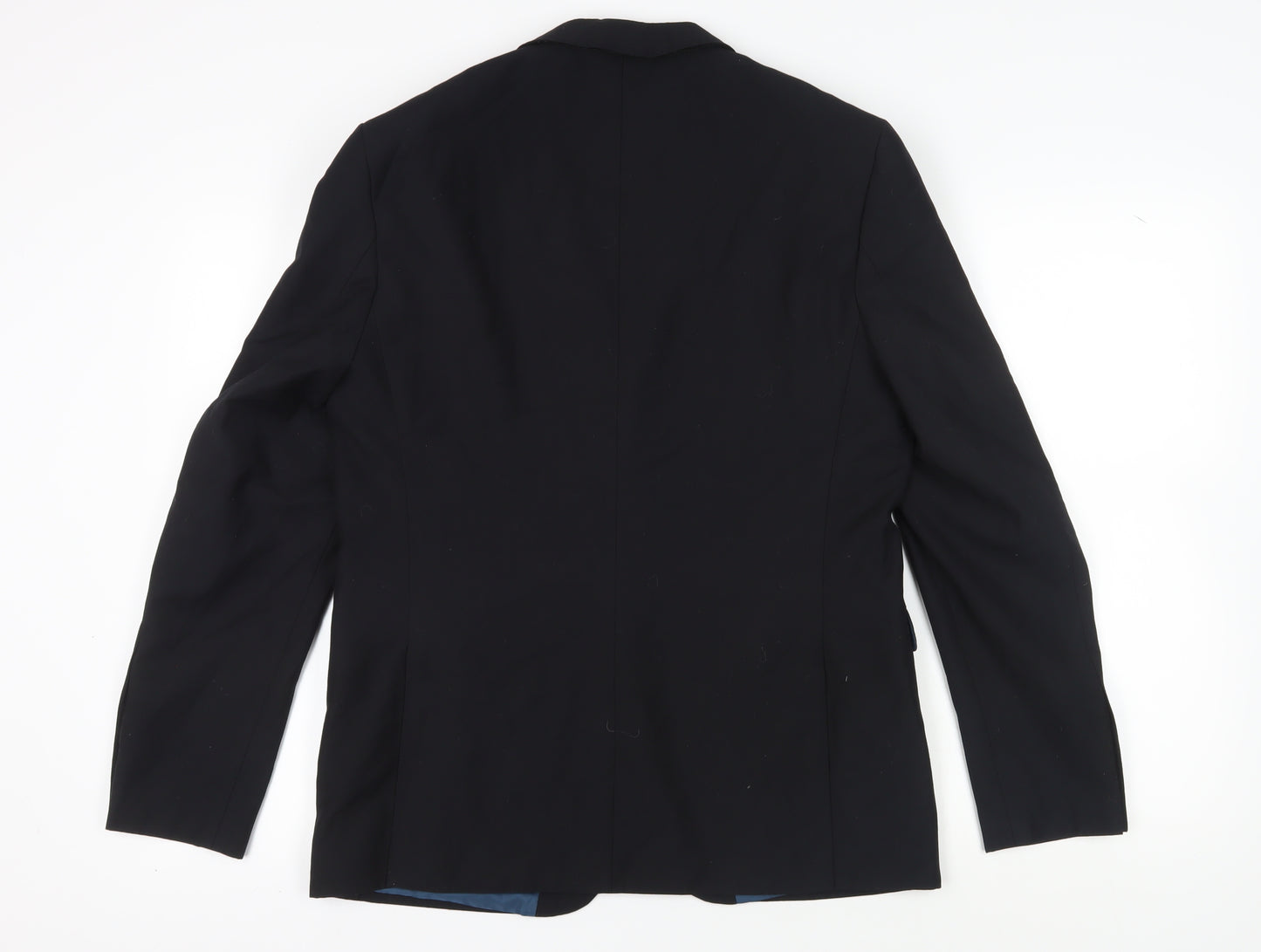 Burton Menswear Men's Black Slim Fit Blazer 42R