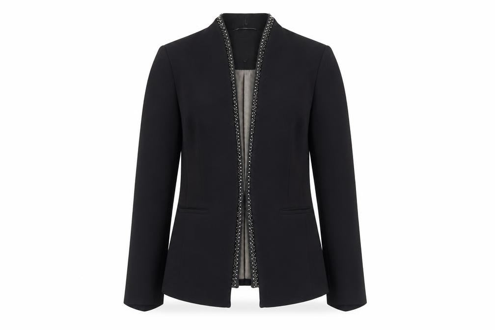 Next Women's Black Blazer, Size 14, Elegant Woven Business Wear