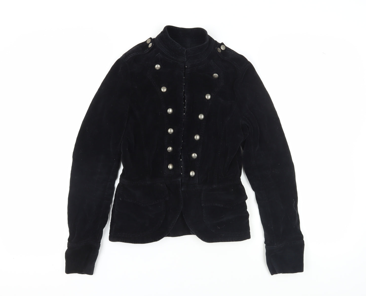 New Look Women's Black Military Jacket Size 10