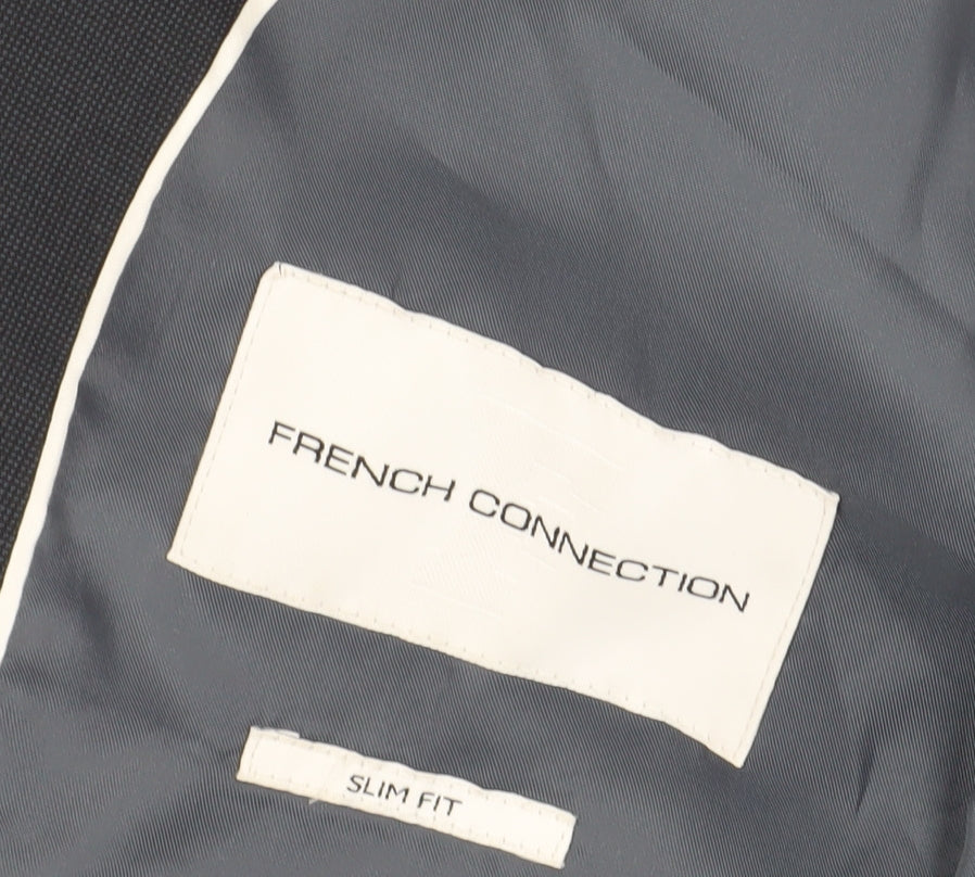 French Connection Men's Blue Blazer 36R Slim Fit