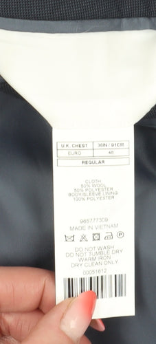 French Connection Men's Blue Blazer 36R Slim Fit