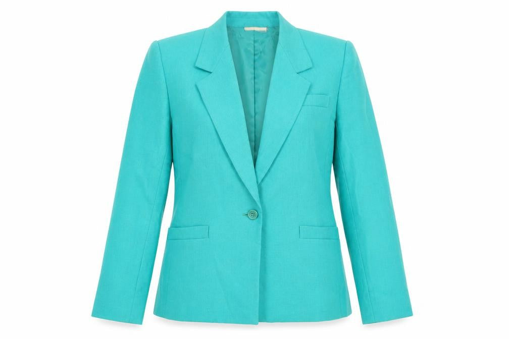 Front view of Worthington Women's Green Suit Jacket, size 10