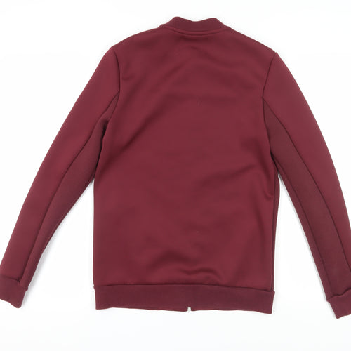 River Island Men's Red Full Zip Sweatshirt XS