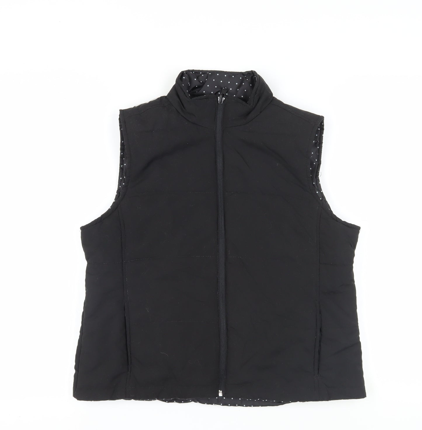 Mia Moda Women's Black Sleeveless Waistcoat M