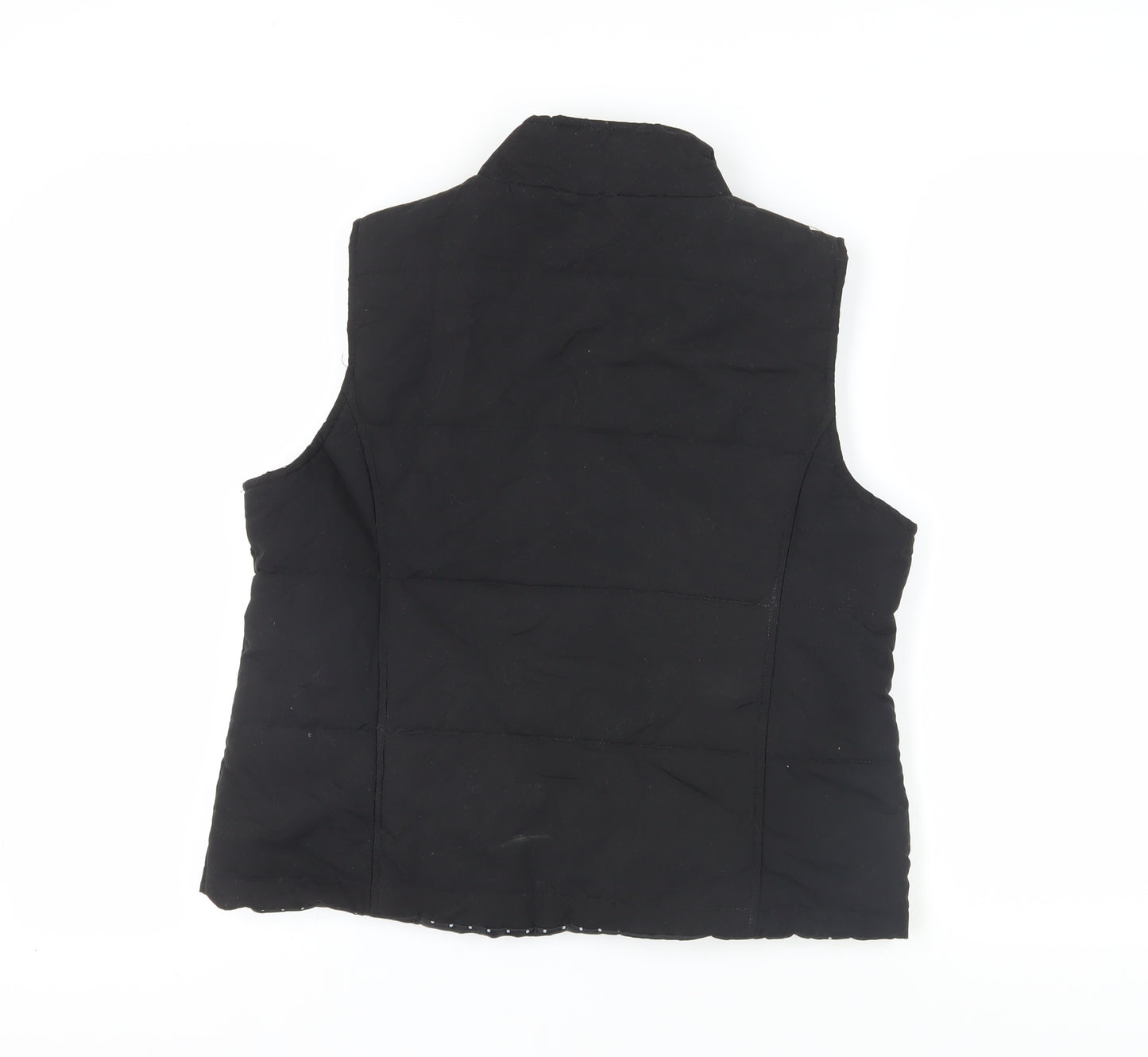 Mia Moda Women's Black Sleeveless Waistcoat M