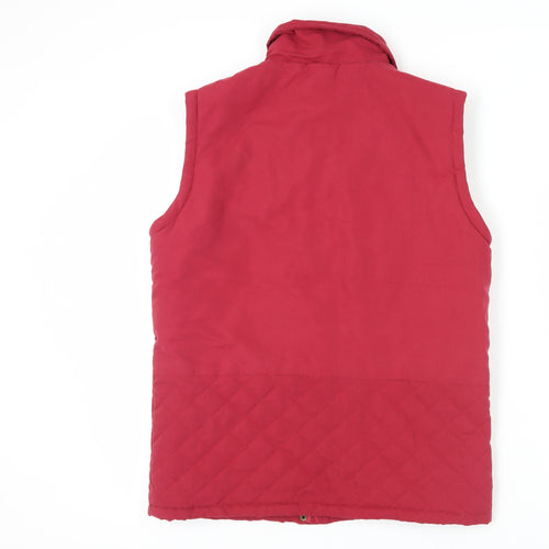 Cottonique Women's Red Quilted Waistcoat S