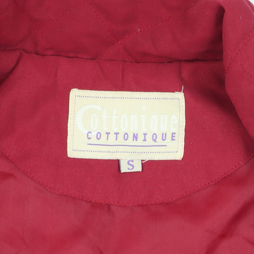 Cottonique Women's Red Quilted Waistcoat S
