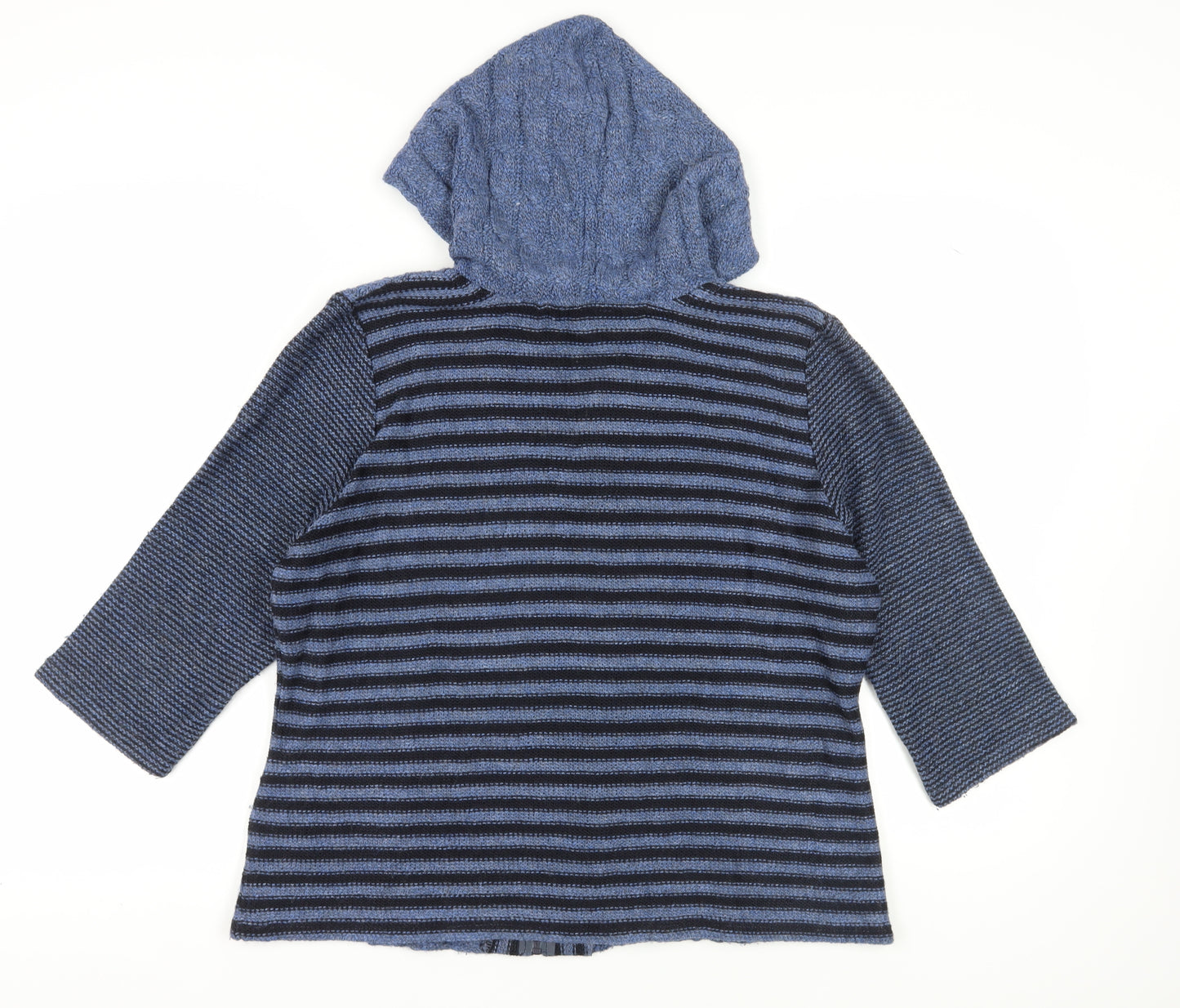 Per Una Women's Blue XL Full Zip Hooded Jumper