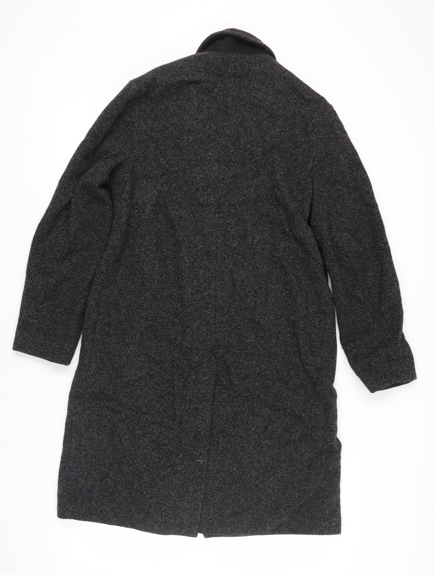 Abercrombie & Fitch Women's Black Wool Long Overcoat - M