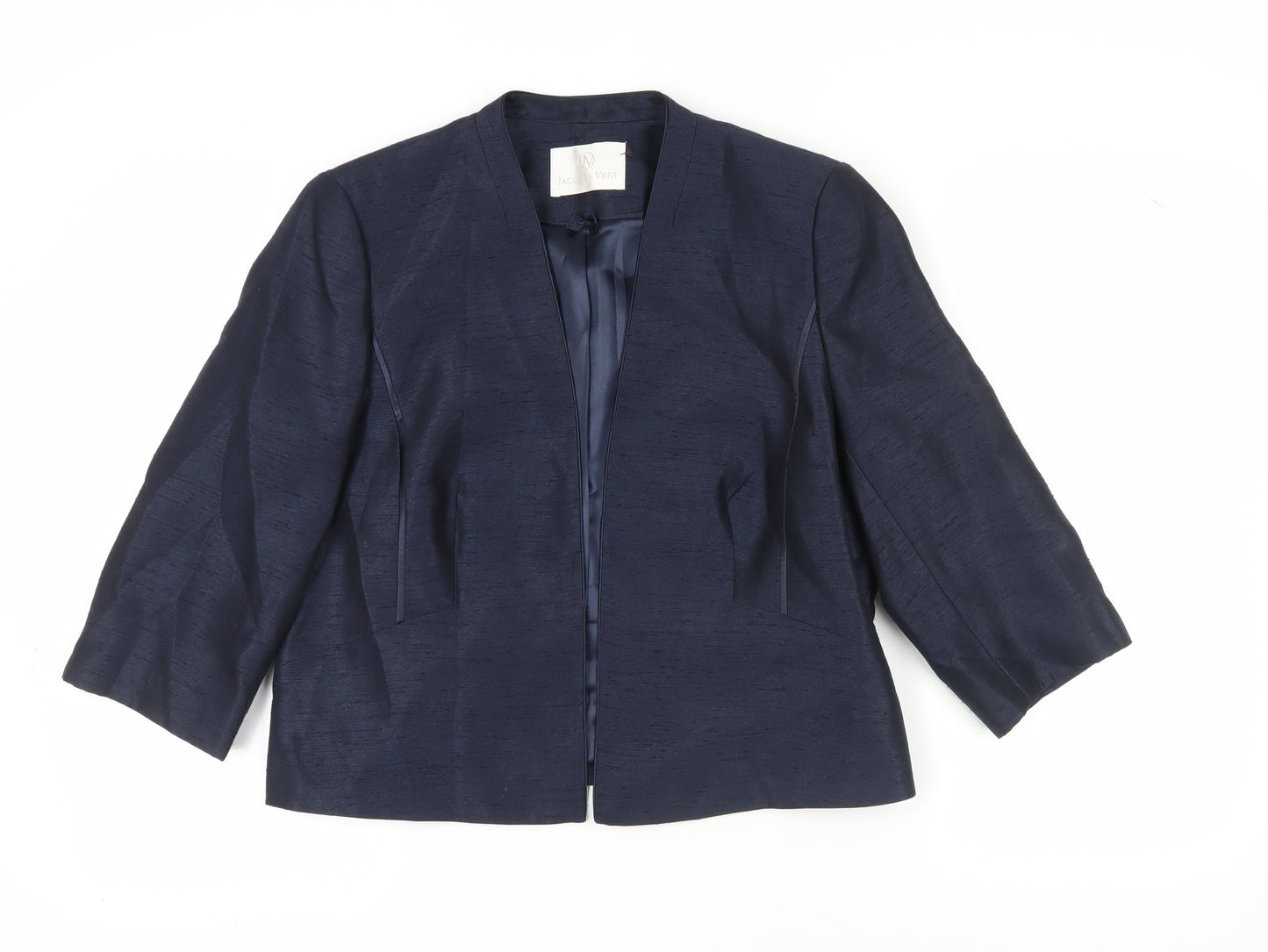 Jacques Vert Women's Blue Blazer Size 18, Regular Fit Suit Jacket