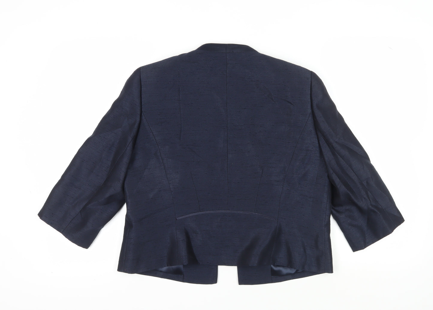 Jacques Vert Women's Blue Blazer Size 18, Regular Fit Suit Jacket