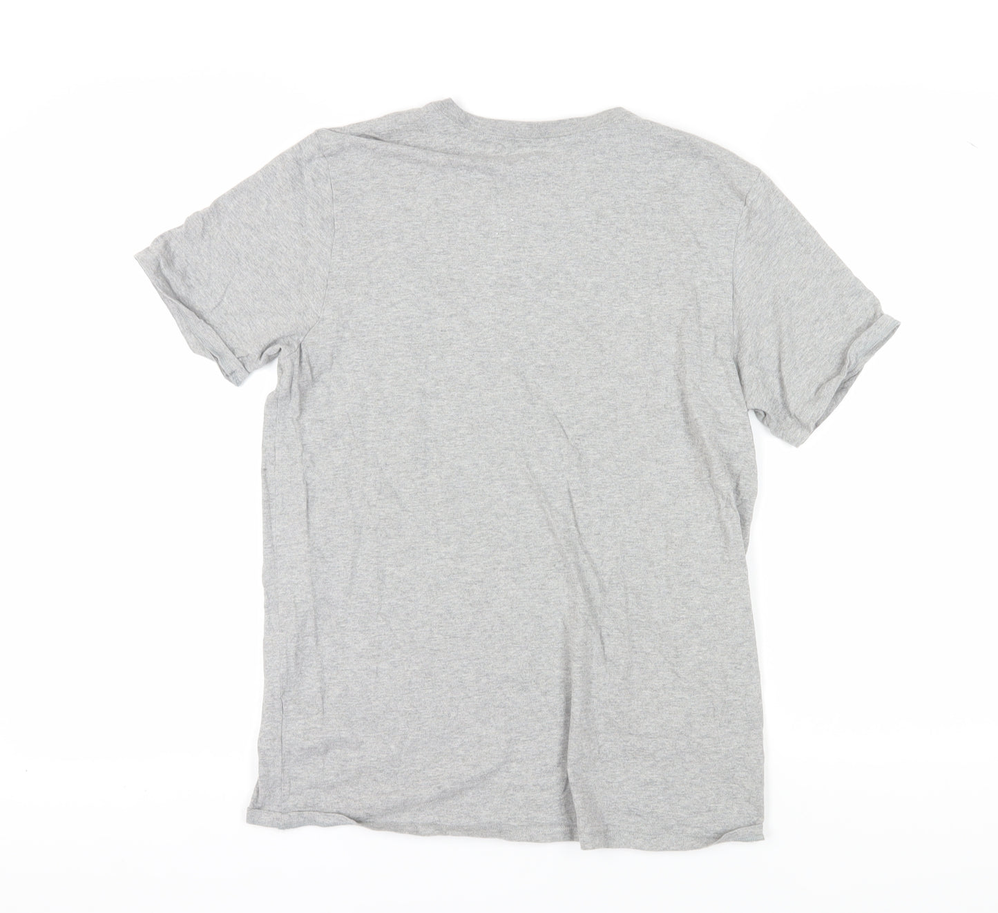 Nike Men's Grey Athletic T-Shirt Medium Crew Neck