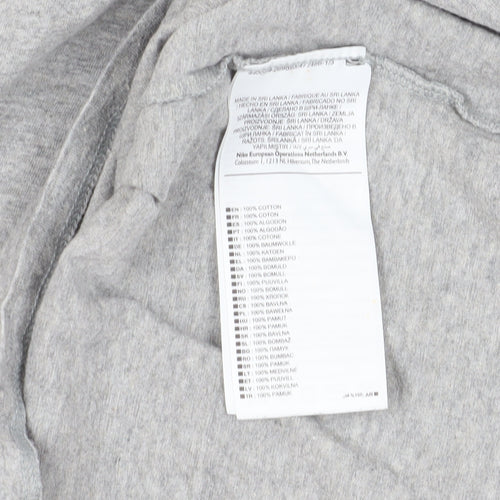 Nike Men's Grey Athletic T-Shirt Medium Crew Neck