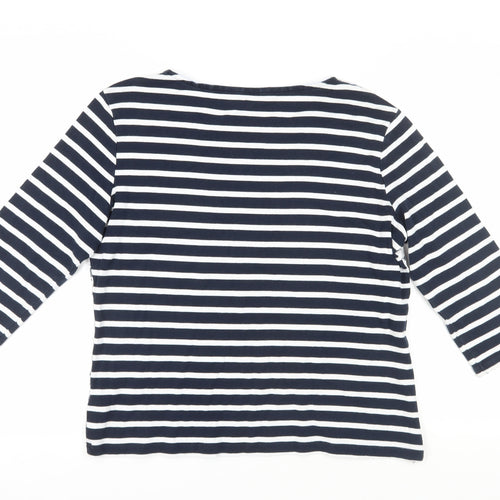 Maine New England Women's Floral Stripe Tunic Top