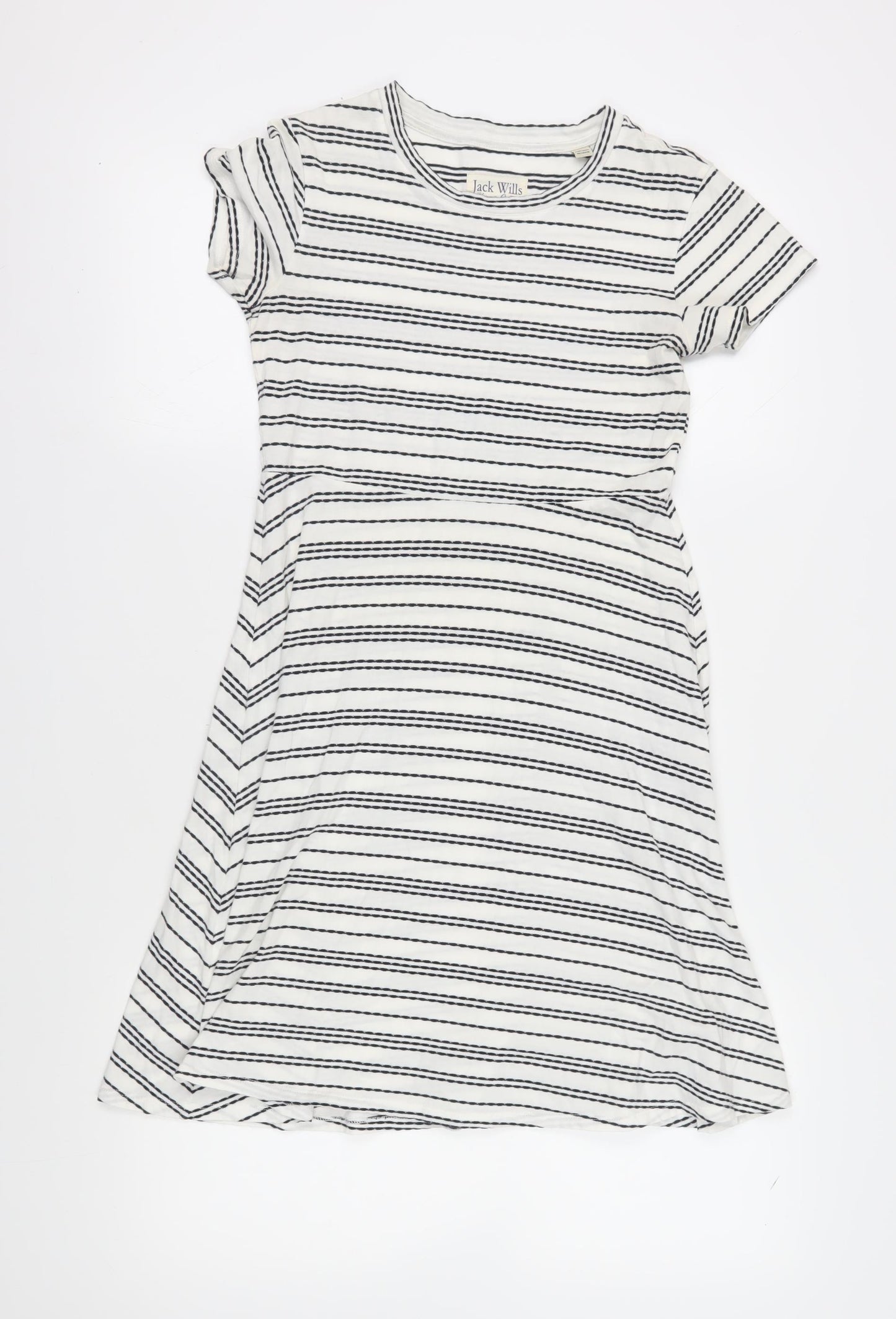 Jack Wills Women's White A-Line Dress Size 6