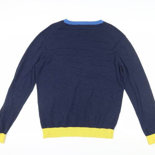 Farah Men's Blue XL Pullover Jumper with Crew Neck