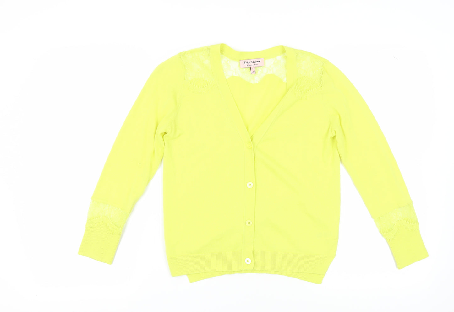 Juicy Couture Women's Green Cardigan S, V-Neck