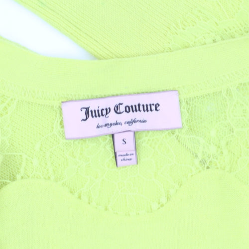 Juicy Couture Women's Green Cardigan S, V-Neck