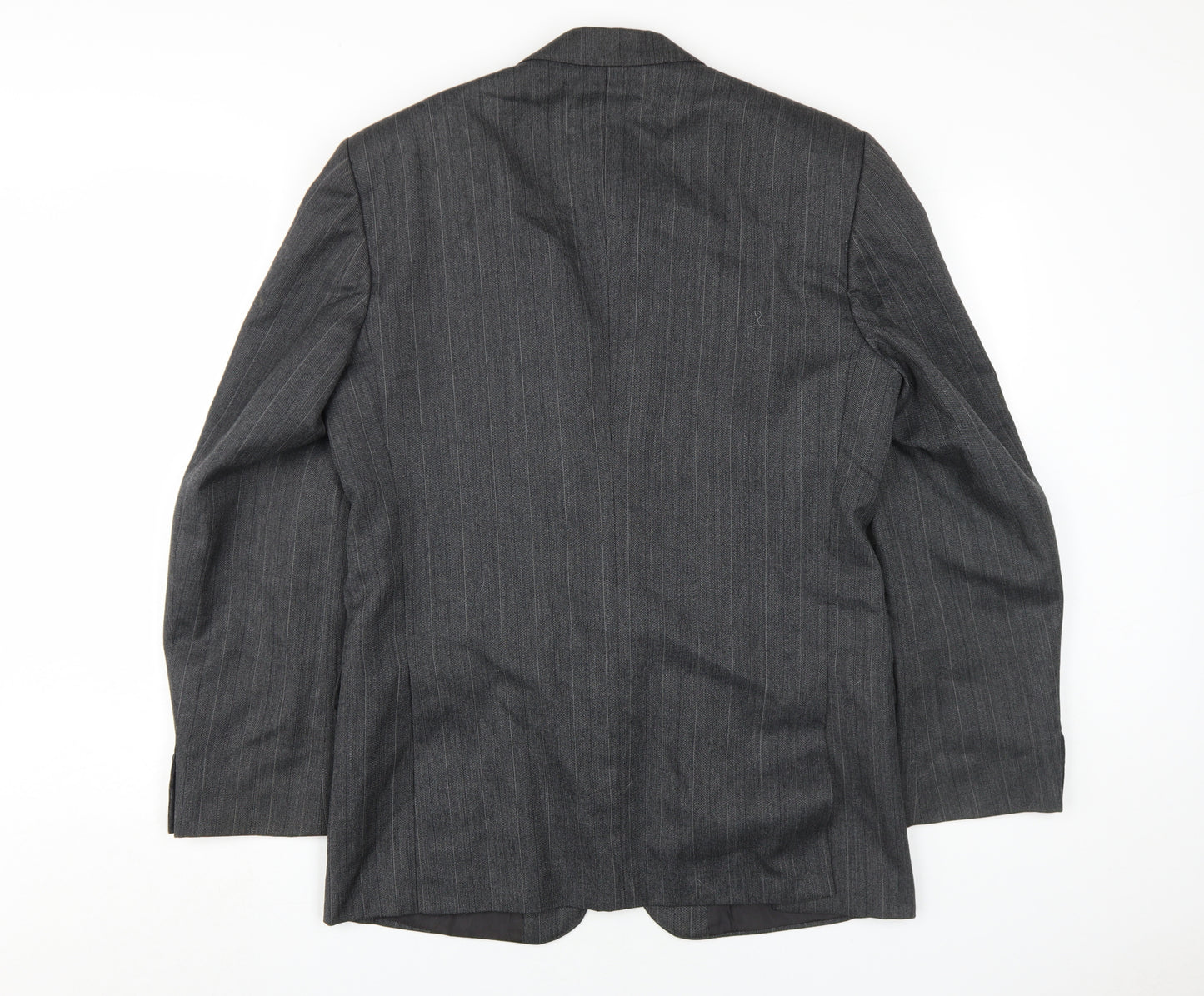 Burton Men's Grey Pinstripe Blazer Size 40R