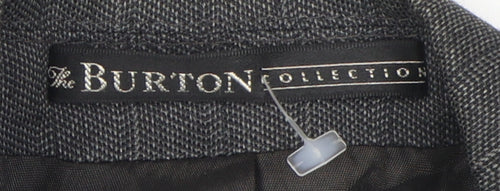 Burton Men's Grey Pinstripe Blazer Size 40R