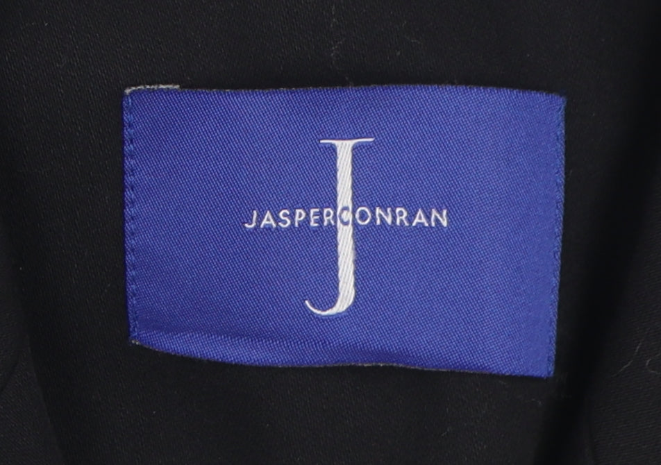 Jasper Conran Women's Black Wool Double-Breasted Blazer Size 12