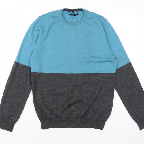 Marks and Spencer Men's Blue Pullover Jumper M