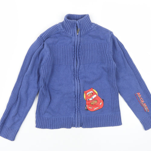 Sun-city Boys Blue Cars Full Zip Jumper 8 Years - Casual Wear