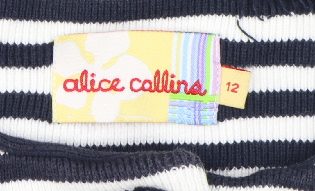 Alice Collins Women's Striped Cardigan Size 12