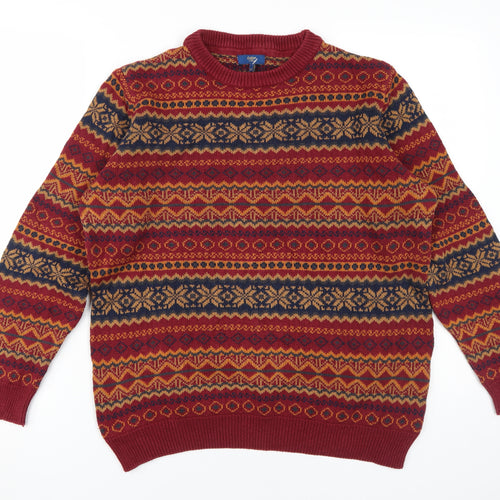 Cotton Traders Men's Multicoloured Fair Isle Jumper M