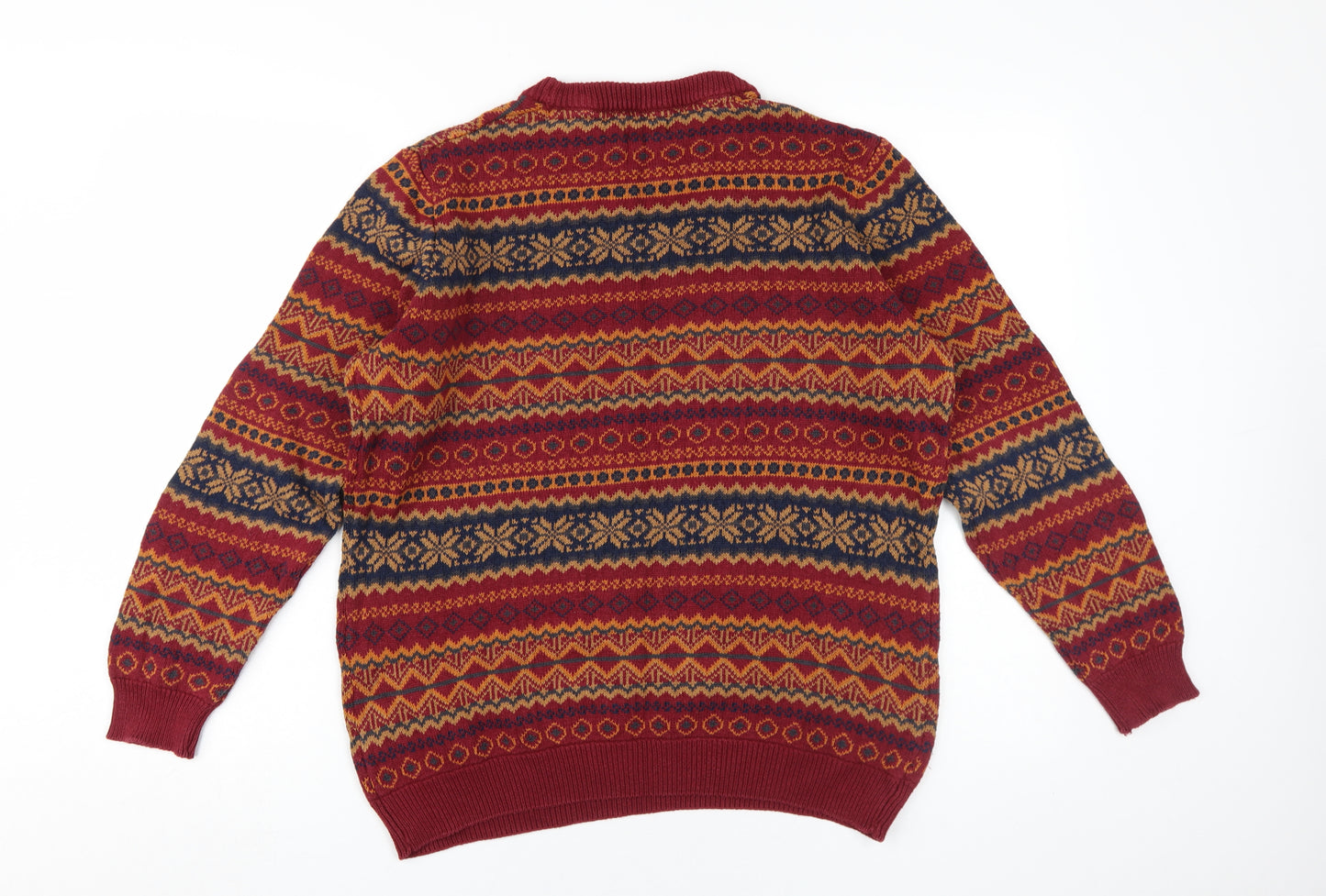 Cotton Traders Men's Multicoloured Fair Isle Jumper M