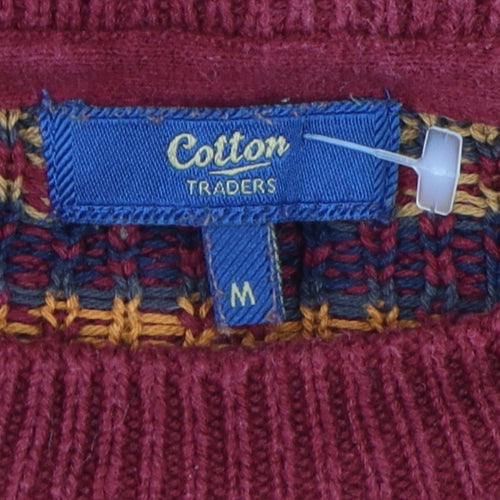 Cotton Traders Men's Multicoloured Fair Isle Jumper M