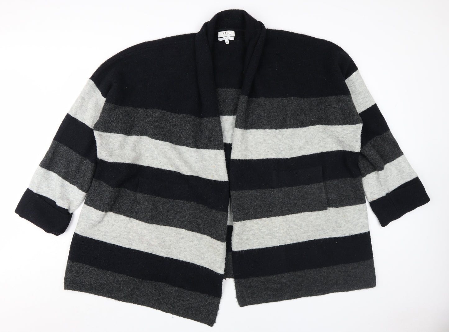 Nicole Farhi Women's XL Striped Cardigan