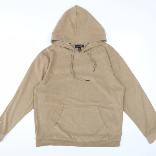 Brave Soul Women's Beige Medium Pullover Hoodie