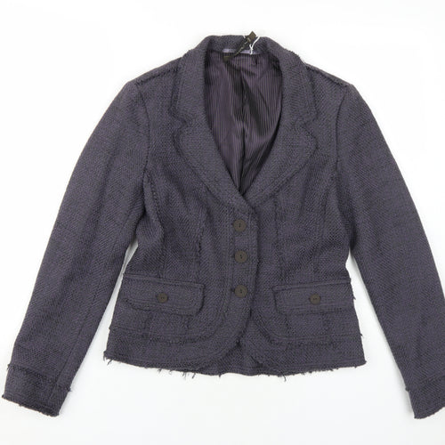Sandwich Women's Black Bouclé Blazer, Size 8