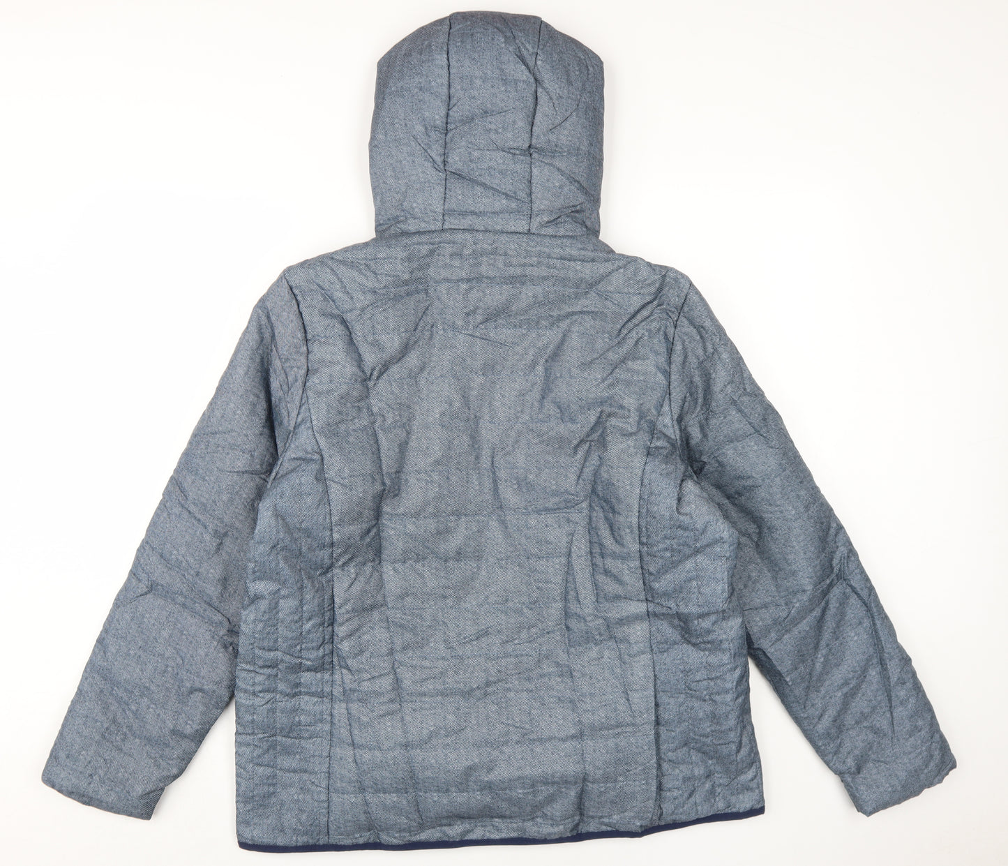 Nathalie Andersen Women's Blue Puffer Jacket, M, Winter Casual