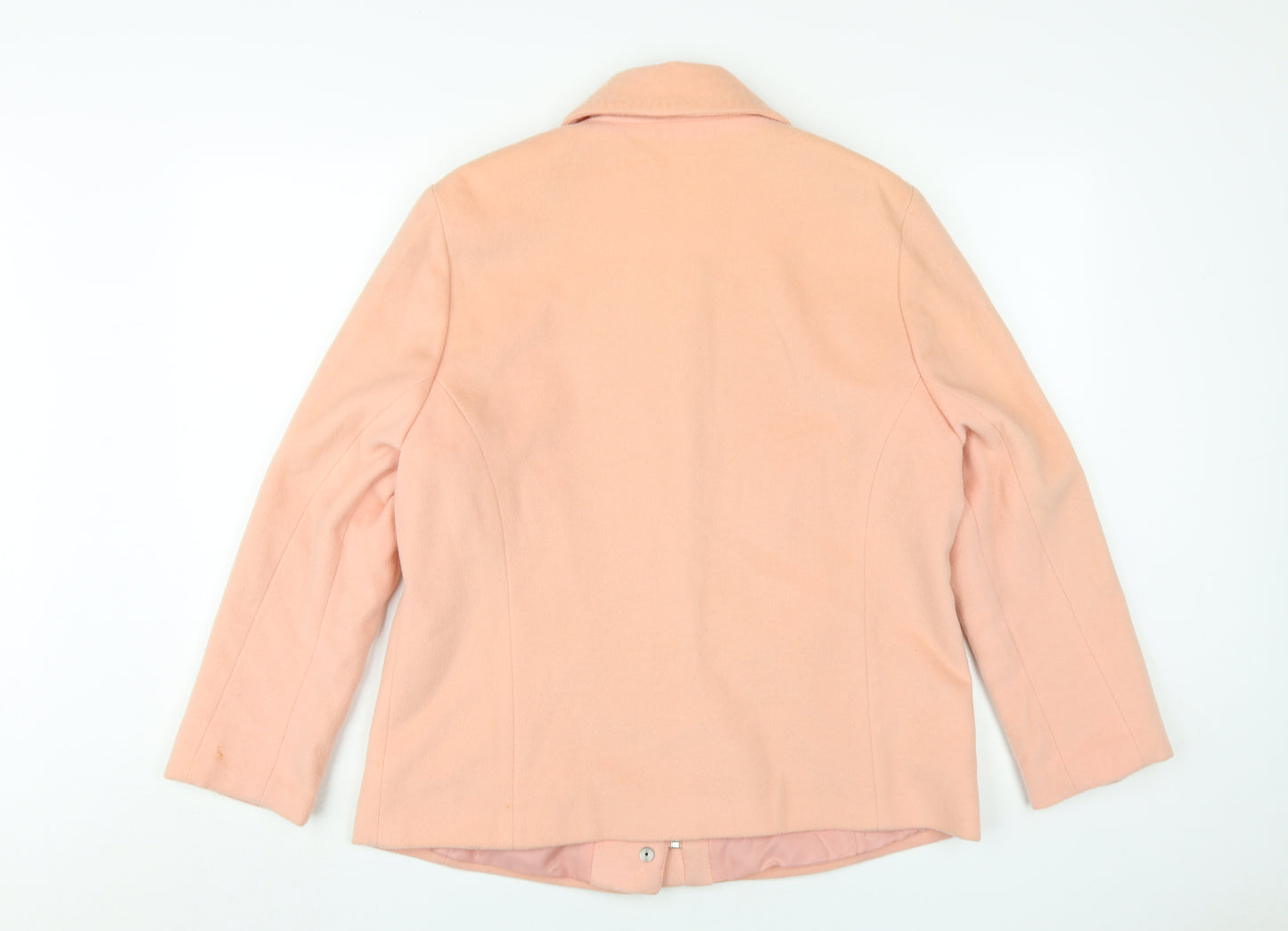 Marks and Spencer Pink Wool Blend Women's Coat Size 14