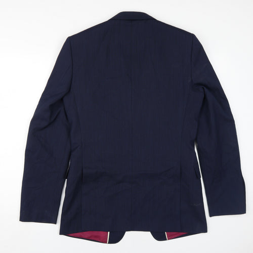 Marks and Spencer Men's Blue Wool Blazer, Size 36L