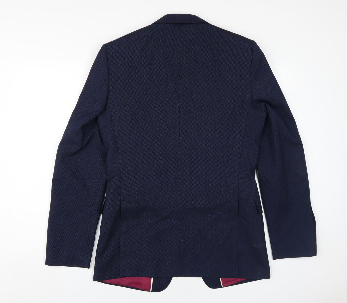 Marks and Spencer Men's Blue Wool Blazer, Size 36L