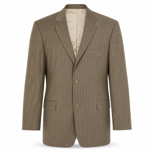 International Menswear Brown Striped Blazer Size 40R