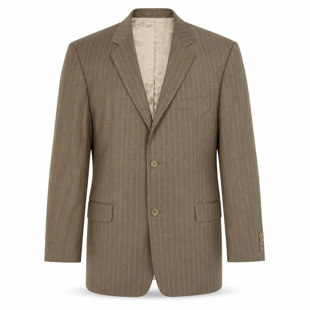 International Menswear Brown Striped Blazer Size 40R